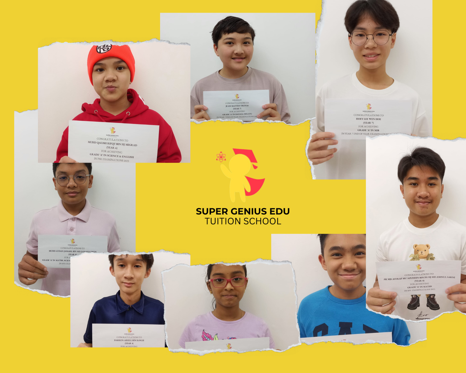 Brown Organic Vision Board Photo Collage